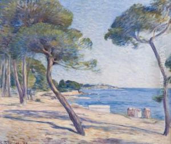 Paysage Cotier Oil Painting by Louis Rheiner