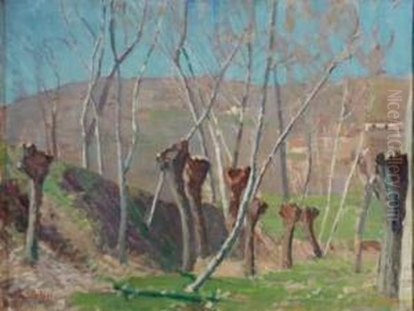 Paesaggio Di Campagna Oil Painting by Camillo Rho