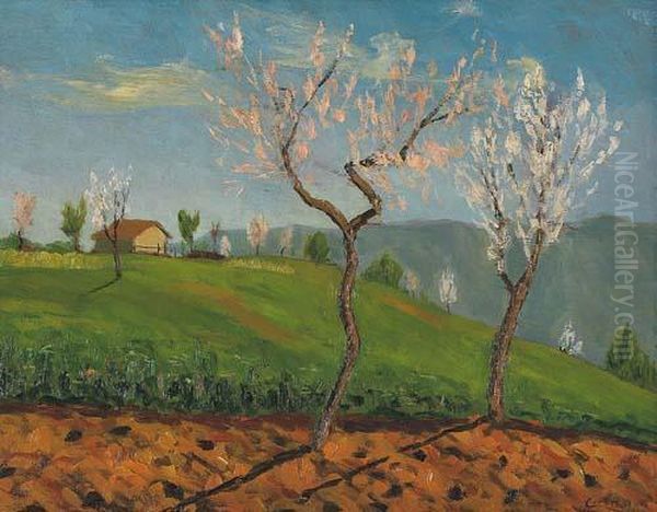 Paesaggio Primaverile Oil Painting by Camillo Rho