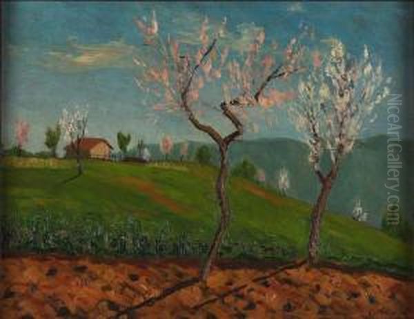 Paesaggio Primaverile Oil Painting by Camillo Rho