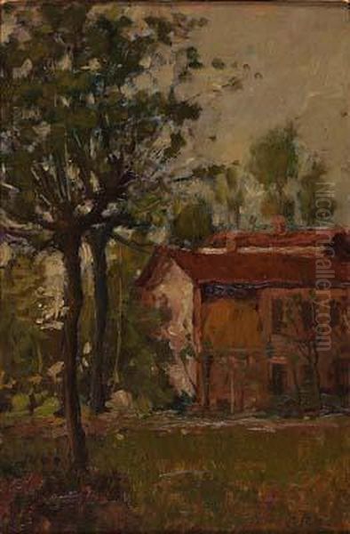 Casa Di Campagna Oil Painting by Camillo Rho