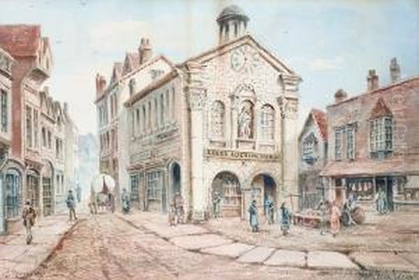 Moot Hall Leeds Oil Painting by Joseph Rhodes