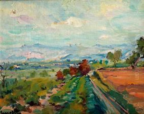 Paisaje Oil Painting by Antonio Ribas Prat