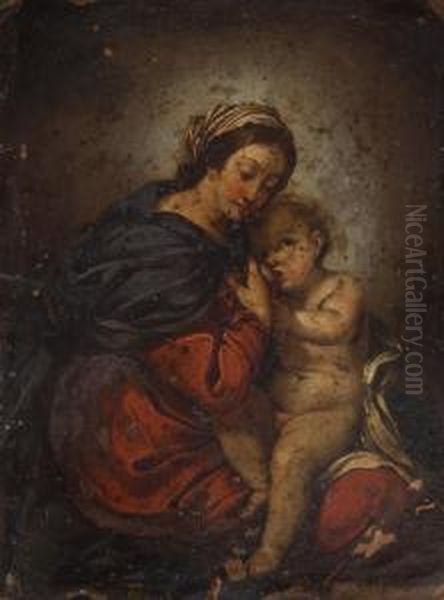 Madonna Con Bambino Oil Painting by Pietro della Vecchia