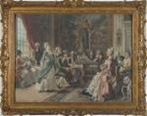 Afternoon Concert Oil Painting by Arturo Ricci