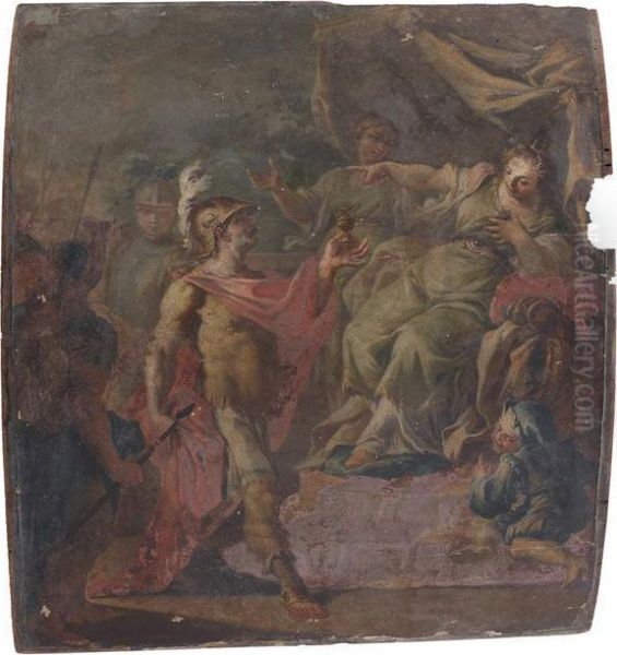 Sophonisbe Recevant Le Poison Oil Painting by Sebastiano Ricci