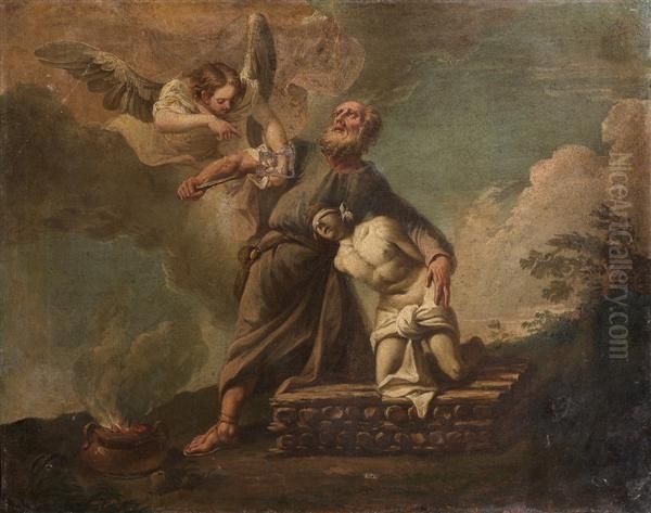 Le Sacrifice D'isaac Oil Painting by Sebastiano Ricci