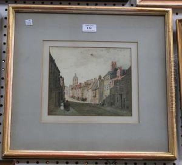 St Aldates, Oxford Oil Painting by Alfred William Rich