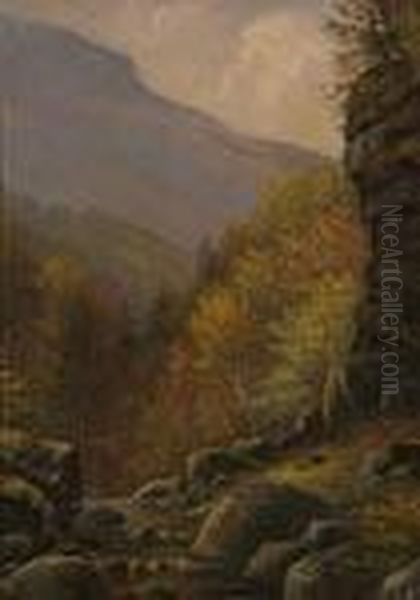 Kaaterskill Clove Oil Painting by Thomas Addison Richards