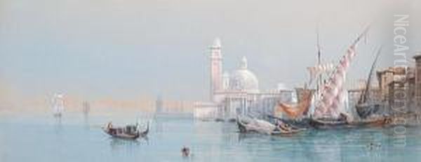 The Venetian Lagoon Oil Painting by Edward M. Richardson