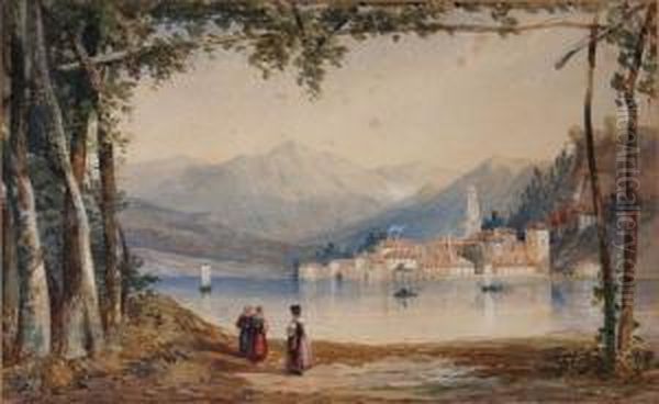 Bellaggio On Lake Como Oil Painting by Edward M. Richardson