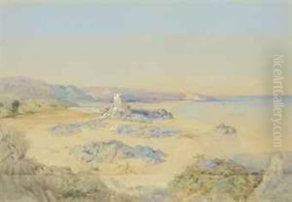 Archirondel Bay Oil Painting by Edward M. Richardson