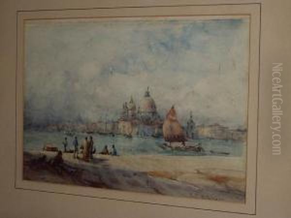 View Of Venice From The Grand Canal Oil Painting by Frederick Stuart Richardson