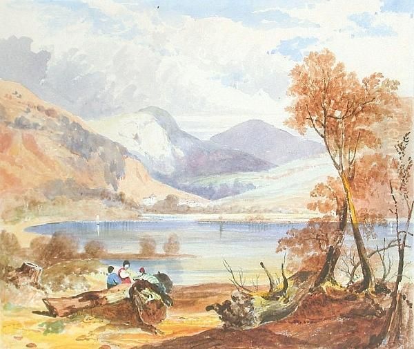 Loch Tay Oil Painting by George Richardson