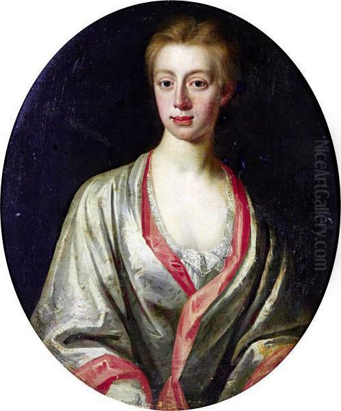 Portrait Of A Lady Oil Painting by Richardson. Jonathan