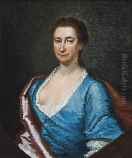 Portrait Of A Lady Oil Painting by Richardson. Jonathan