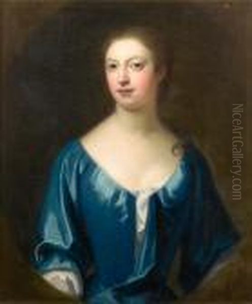 Portrait Of A Lady Oil Painting by Jonathan Ii Richardson