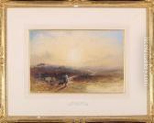 Moors Near Lanark Oil Painting by Thomas Miles Richardson