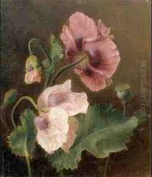 A Study Of Flowers Oil Painting by Adele Riche