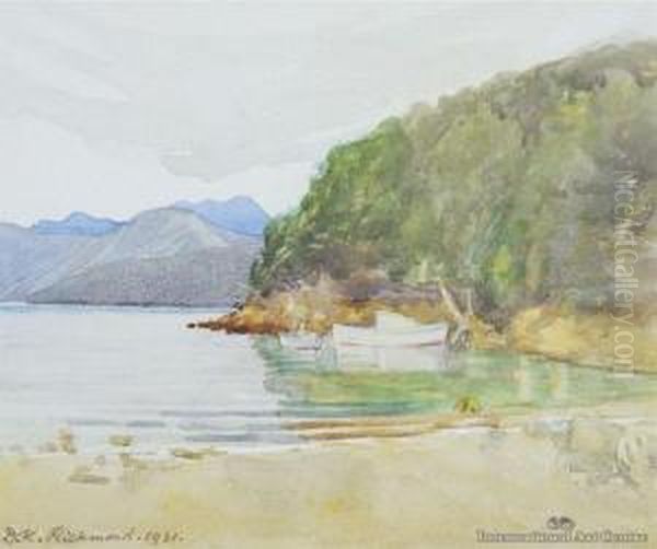 Brose Bay, Akaroa Oil Painting by Dorothy Kate Richmond