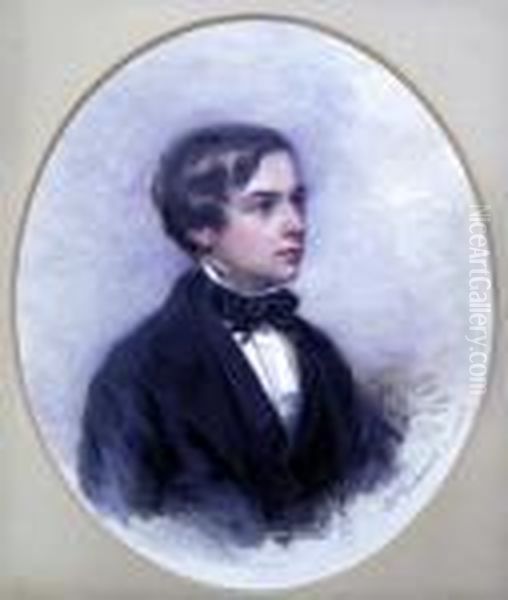 Portrait Study Of A Young Etonian Gentleman Oil Painting by Thomas Richmond