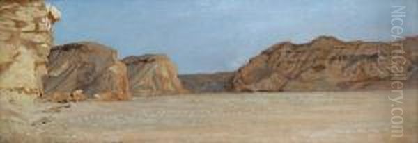 El Kab, Upper Egypt Oil Painting by Sir William Blake Richmond