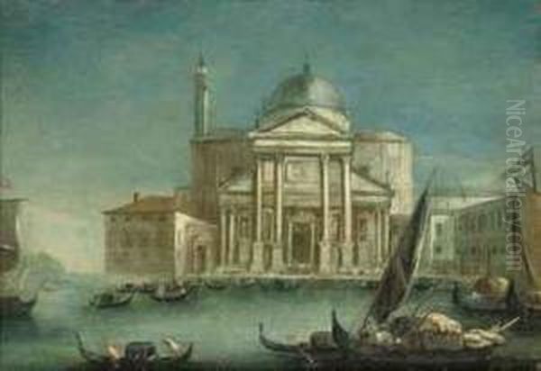 A View Of San Giorgio Maggiore Oil Painting by Giovanni Richter