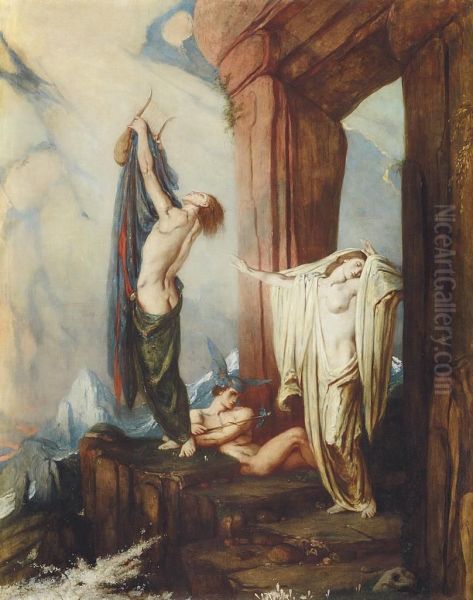 Orpheus And Eurydice Oil Painting by Charles Ricketts