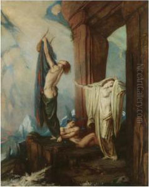 Orpheus And Eurydice Oil Painting by Charles Ricketts