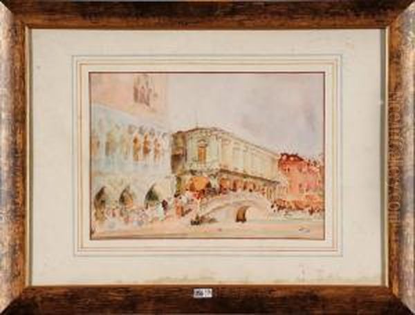 Coin De Venise Anime Oil Painting by Martin Rico y Ortega