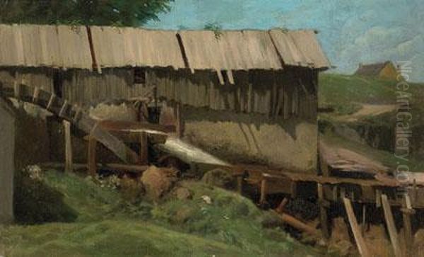 Casa De Campo Conacequia Oil Painting by Martin Rico y Ortega