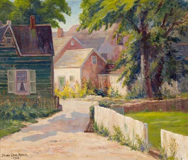 A Lane In Provincetown Oil Painting by Henry Orne Rider