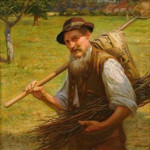 The Labourer Oil Painting by Edward Ridley