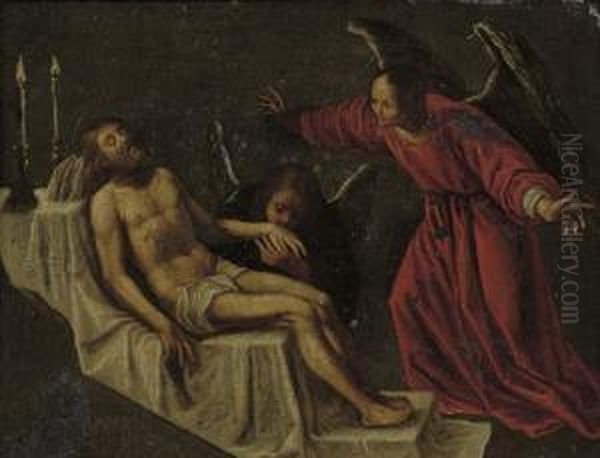 The Lamentation Oil Painting by Claudio Ridolfi