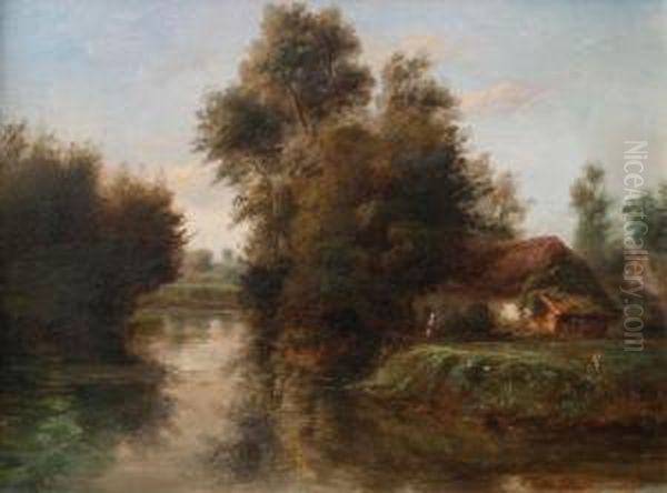 De Regreso Oil Painting by Johan Georg Lodewyk Riecke