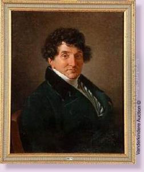 Portrait D'un Notable Oil Painting by Henri-Francois Riesener