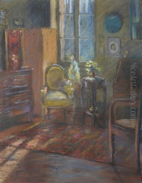 Interno Oil Painting by Arturo Rietti