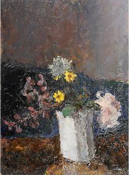 Vaso Di Fiori Oil Painting by Arturo Rietti