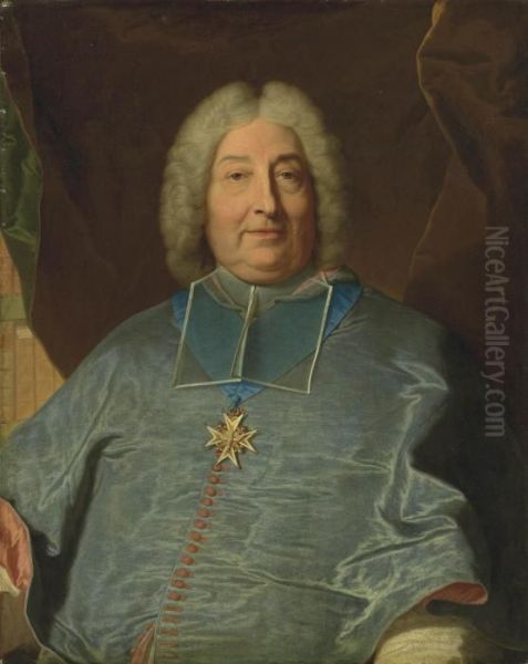 Portrait Of Charles Gaspard Guillaume De Vintimille Du Luc Oil Painting by Hyacinthe Rigaud