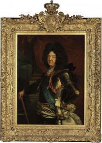 Portrait Of Louis Xiv Oil Painting by Hyacinthe Rigaud