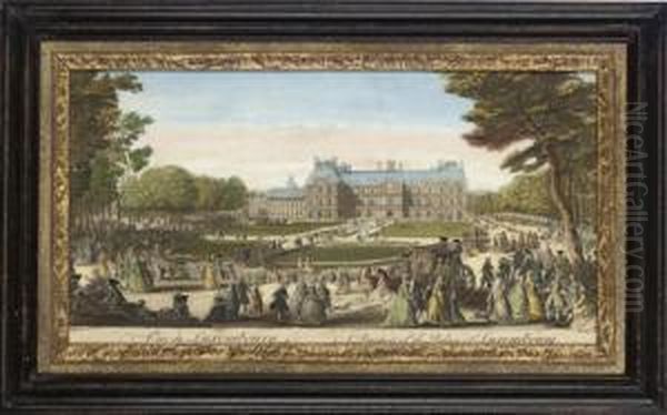 A Prospect Of The Palace Oil Painting by Jacques Rigaud