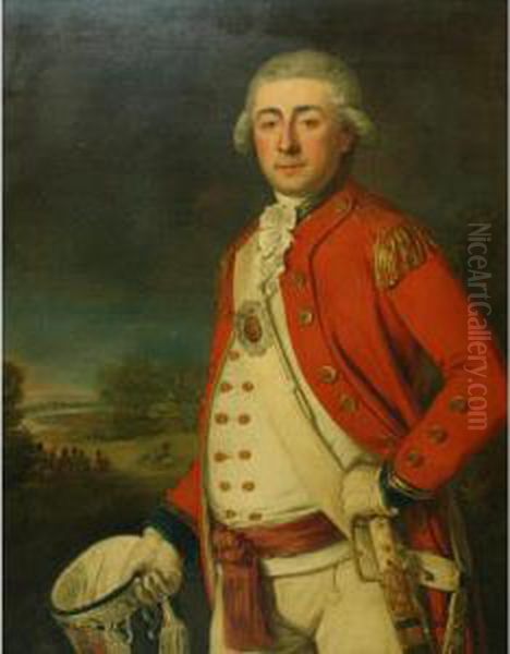 Portrait Of An Officer Oil Painting by John Francis Rigaud