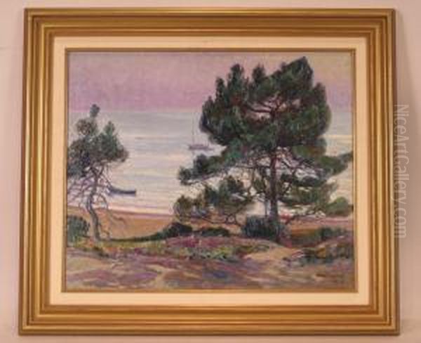 Les Pins Bleus Au
Pyla Oil Painting by Pierre Gaston Rigaud