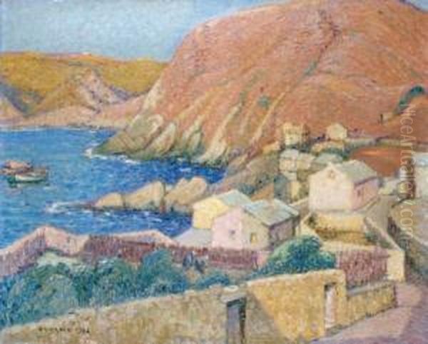 Pino, Cap Corse Oil Painting by Pierre Gaston Rigaud