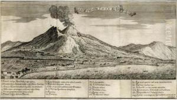 Istoria Dell'incendio Del Vesuvio Accaduto Nel Mese Di Maggio Dell'anno Mdccxxxvii. Oil Painting by Francesco Righetti