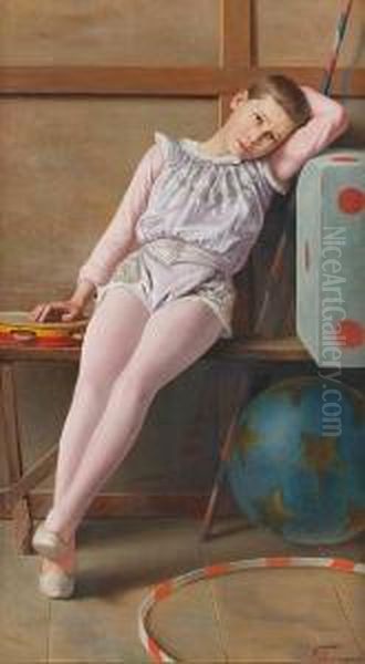 The Circus Boy Oil Painting by Vittorio Rignano