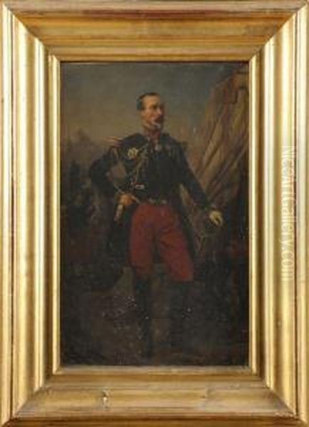 Le General De Division Espinasse Oil Painting by Jules-Alfred-Vincent Rigo