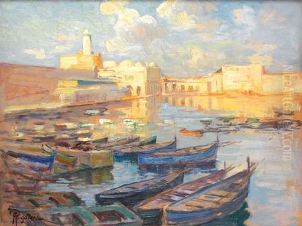 Alger, L'amiraute Oil Painting by Alexandre Rigotard