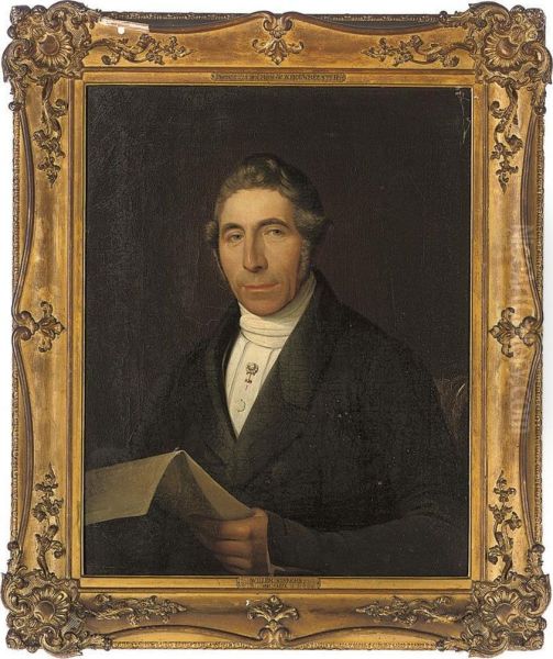 Portrait Of Mr. W.a. Bouwmeester Oil Painting by Willem Rikkers