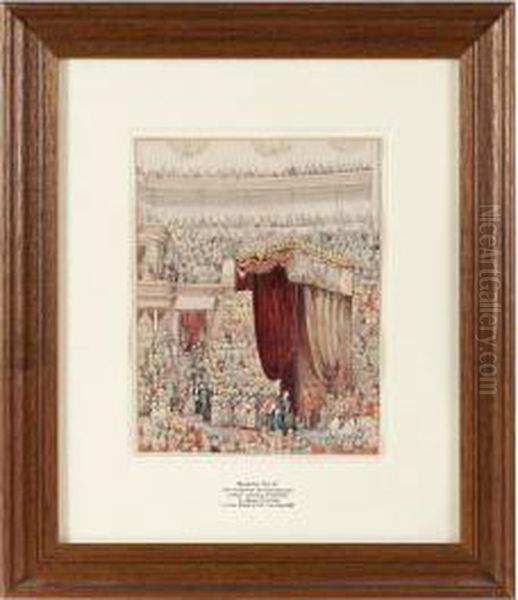 The Ceremony Of The Opening Of The Colonial Exhibition By Queen Victoria by Thomas Riley